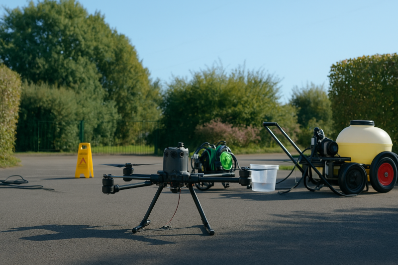 Nettoyage toiture inaccessible par drone Bolbec en Seine Maritime : intervention sans nacelle pour particuliers avec devis gratuit